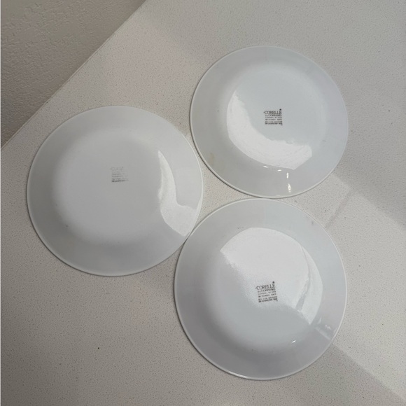 Vintage Corelle Dessert Bread and Butter Plates Burgundy Rose 1990s Set of 3 - Picture 4 of 8